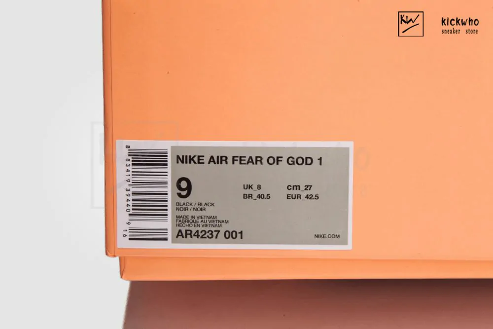 nike air fear of god black godkiller ar4237 001